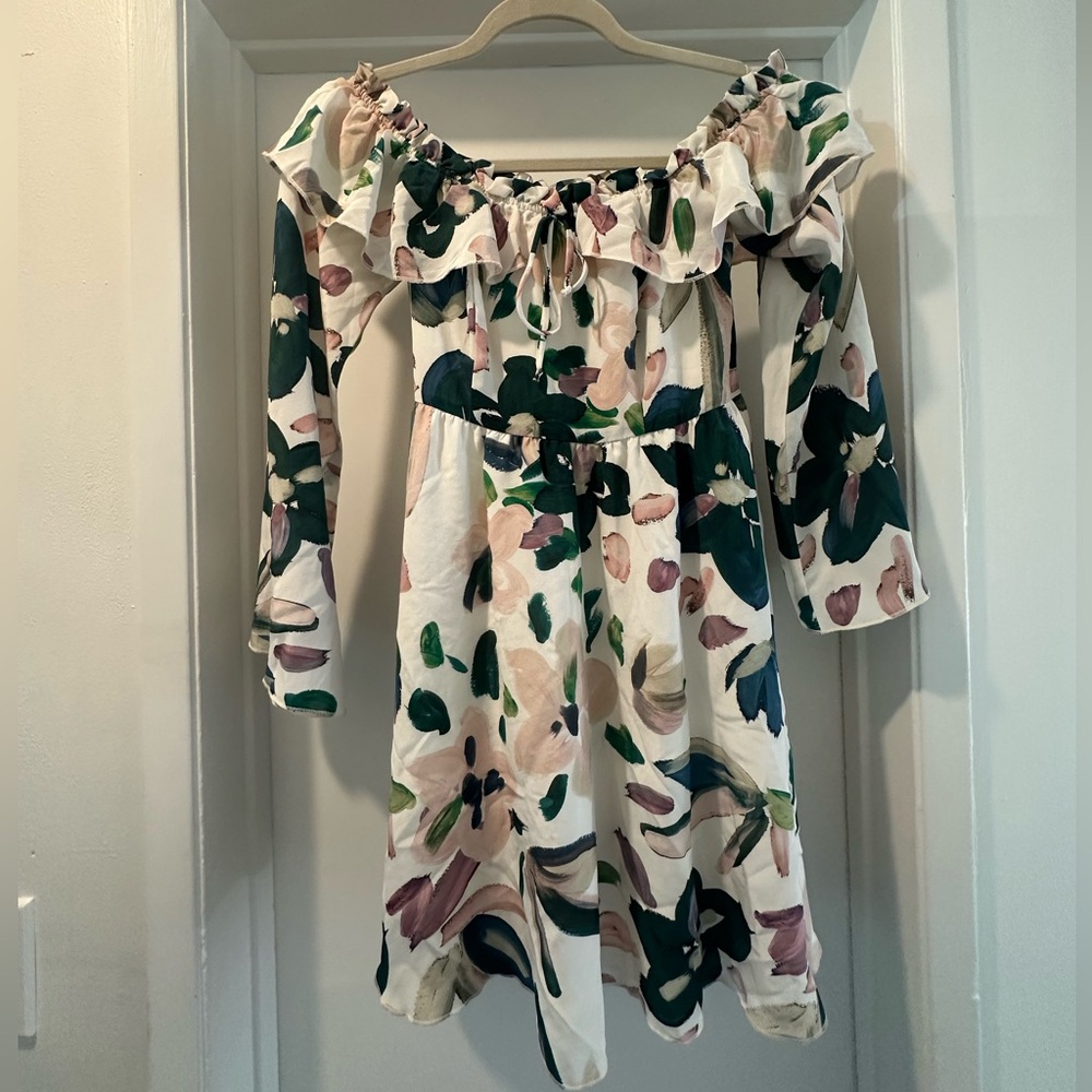 Stone Cold Fox Off the Shoulder Floral Dress